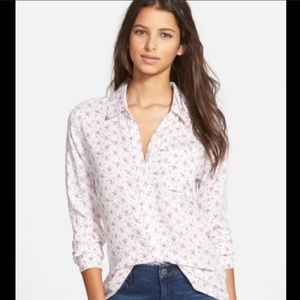 Rails Britt Pink and White Button Down